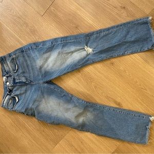 Loft straight leg crop jeans